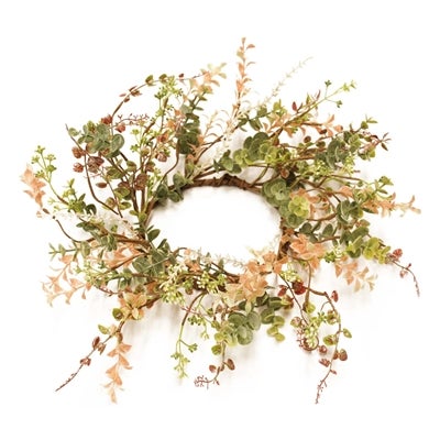 Pink/Green Peppergrass Candle Ring