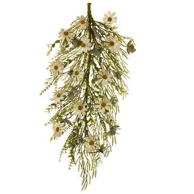 Rustic Ivory Daisy Drip Garland