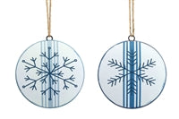 Snowflake Disc Ornament