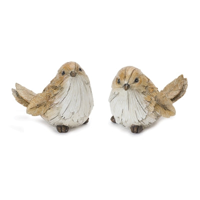 Brown & White leaf birds