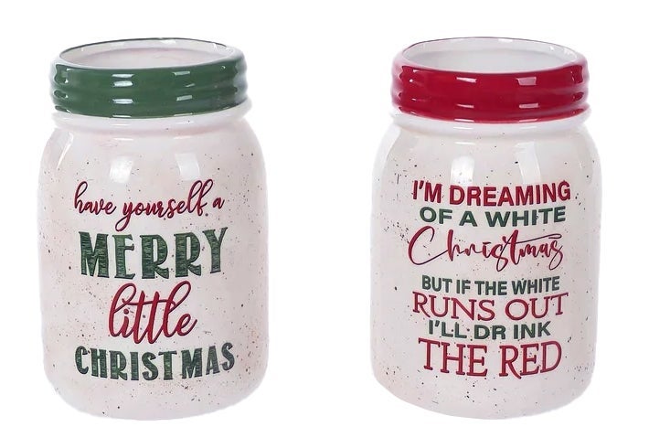 Christmas Jar Vase