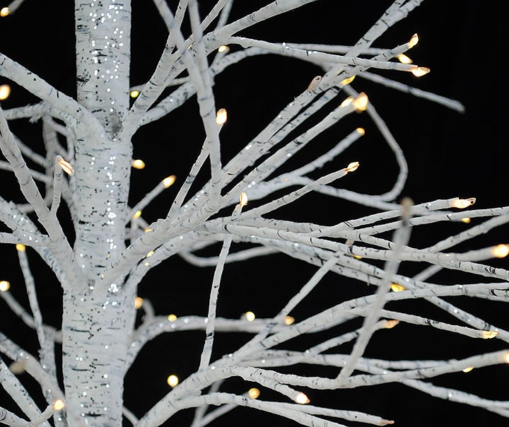 LED Frosted Birch Tree