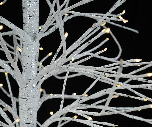 LED Frosted Birch Tree