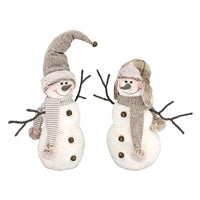 Plush Gray Snowmen