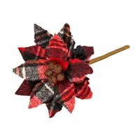 Buffalo Plaid Poinsettia