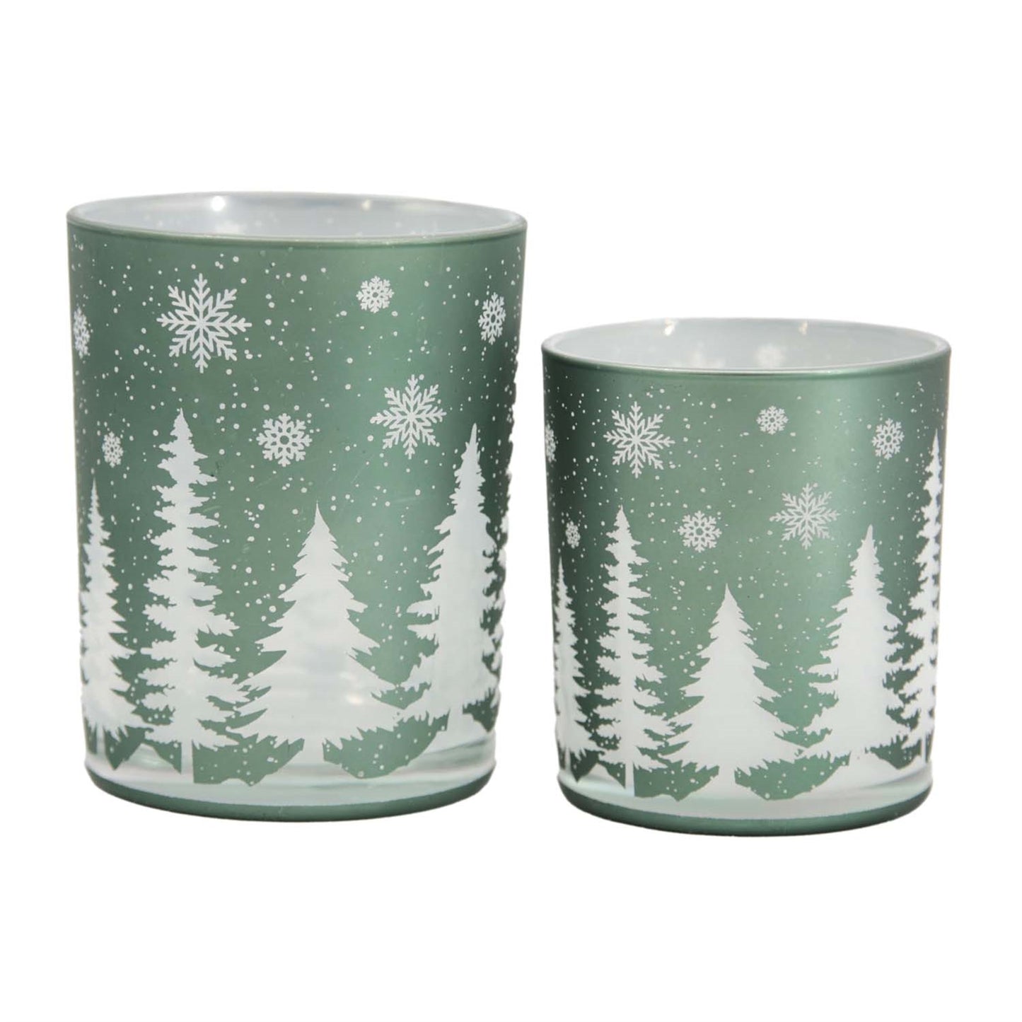 Green Forest Candle Holder