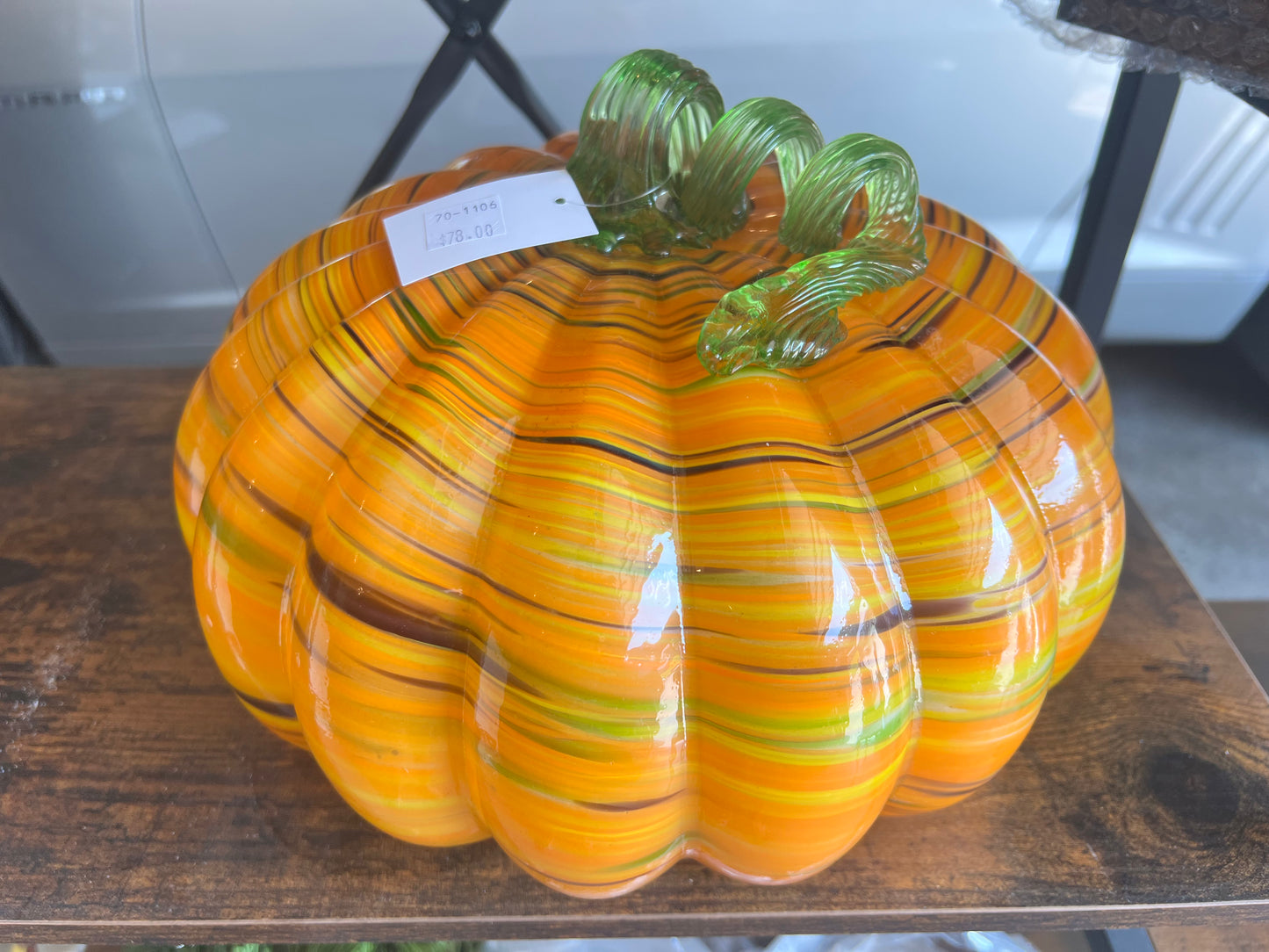 Large Hand Blown Glass Pumpkins