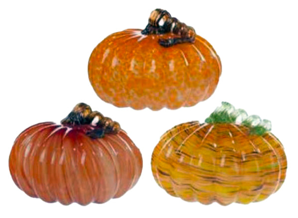 Large Hand Blown Glass Pumpkins