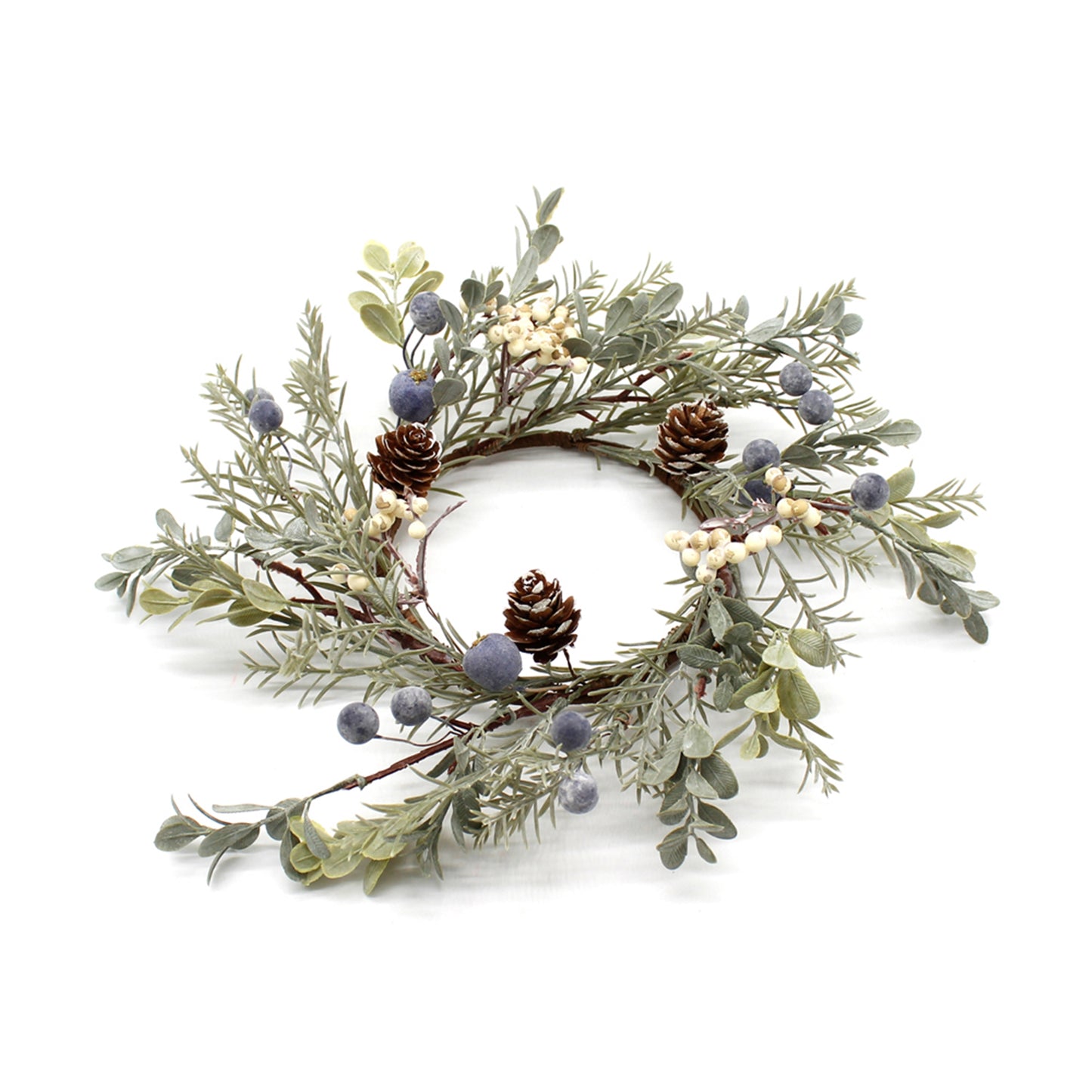 Mistletoe and Blueberry Candle Ring