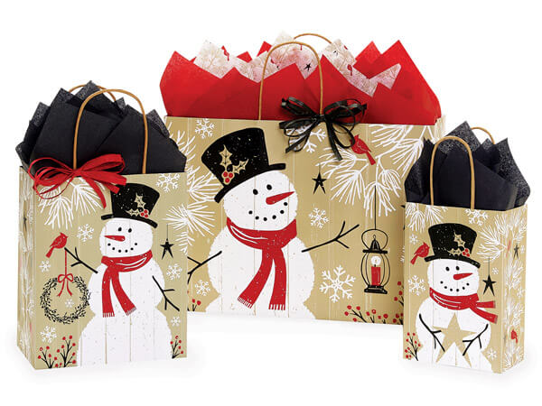 Snowman gift bag