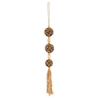 Tan and Brown Burlap ornament