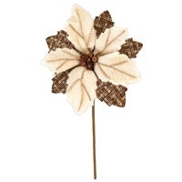 Tan/Brown poinsettia