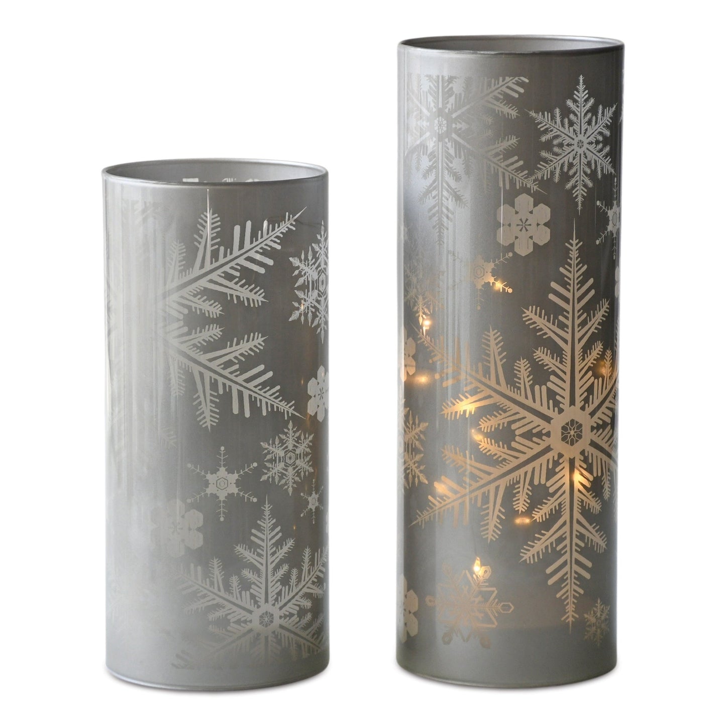 Grey Snowflake Luminary