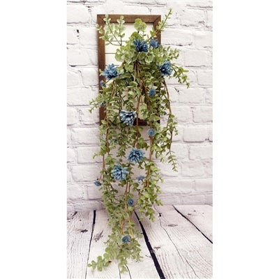 Blue Flower and Cidergum Drip Garland