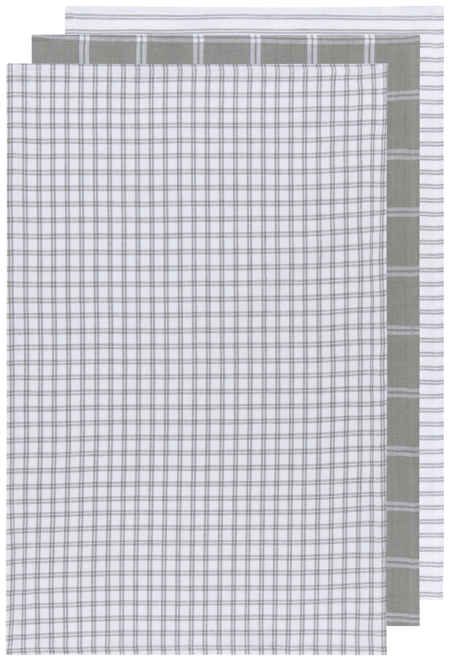 Tic Tac Toe London Gray Dishtowels Set of 3