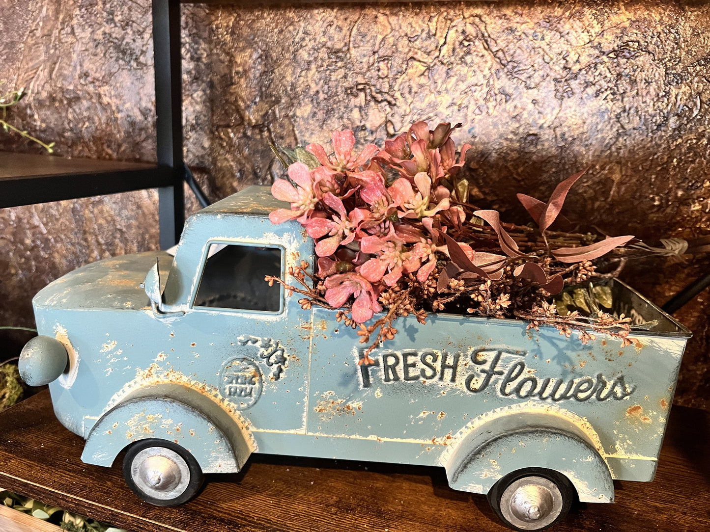 Fresh Flowers Distressed Truck