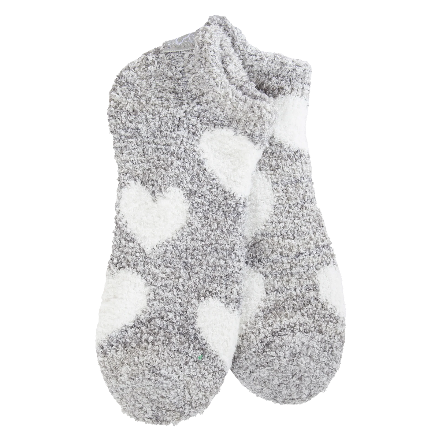 World's Softest Cozy Low OS Heart Silver