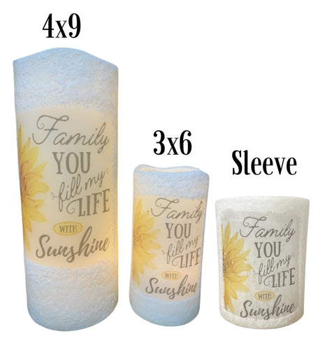 Sassy 3"x6" Timer Candle