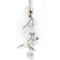 Flocked Berry Pine Garland