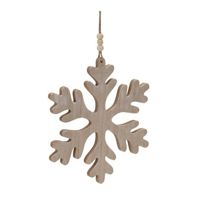 Large Glitter Snowflake Ornament