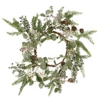 Fir Berry & Snowflake Candle Ring