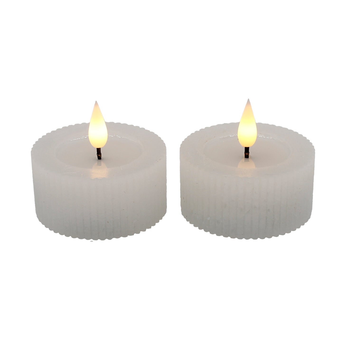 Short Ridged Votive LED Candle