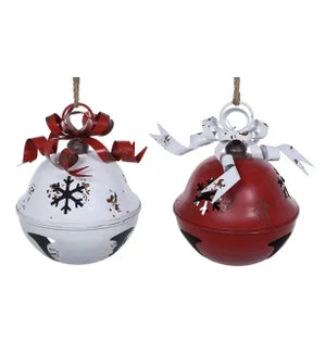 Snowflake Jingle Bell w/Bow