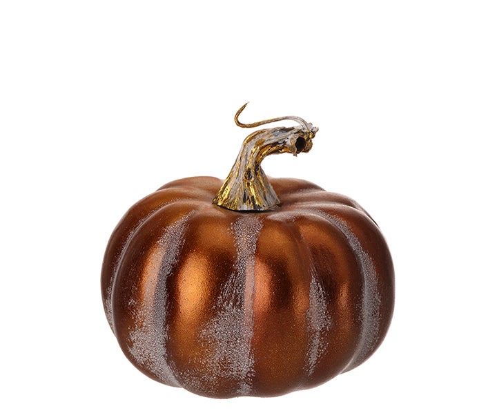Large Metallic Latex Pumpkin