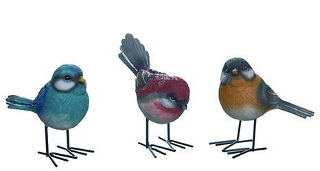 Rainbow Birds w/legs - Med