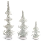 Frosted Pine Bottle Brush Trees