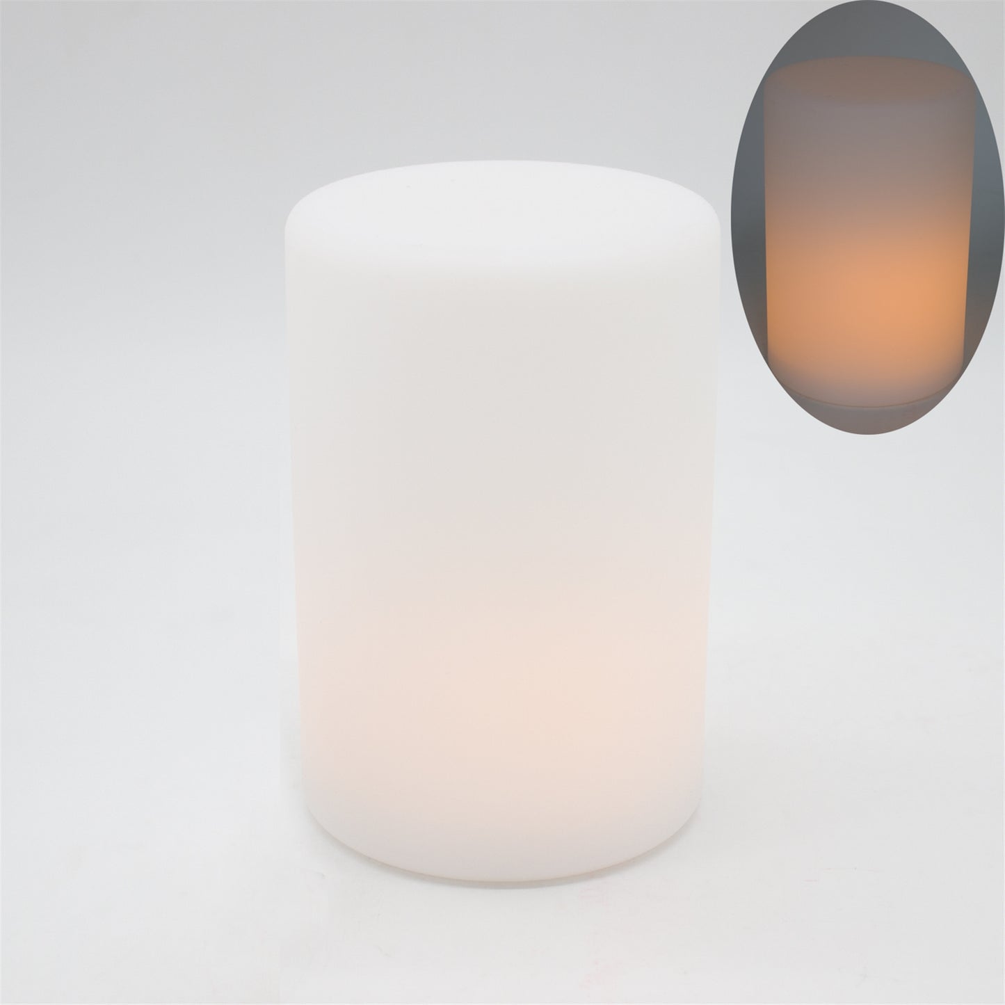 LED Flame Illusion Pillar