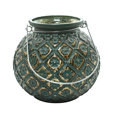 Rustic Green Cauldron