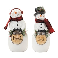 Joy/Noel Snowman