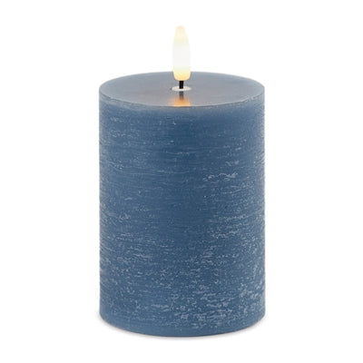 Blue/Grey 3x4" Pillar candle