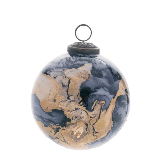 Blue marble ornament