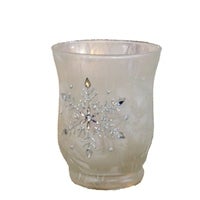 Snowflake Votive Glass