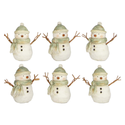 Green-Dressed Snowmen