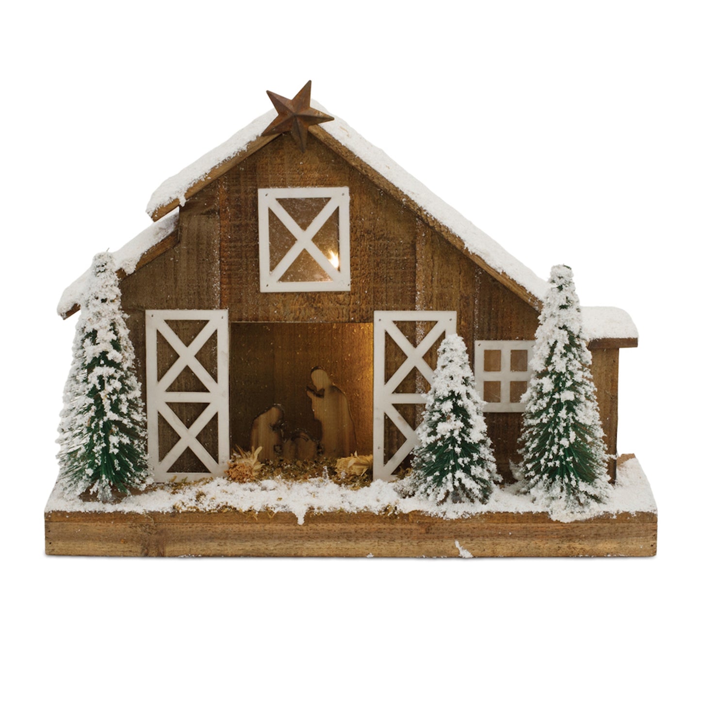 Holy Family w/Stable