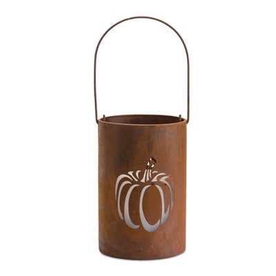 PUMPKIN PAIL CANDLE HOLDER