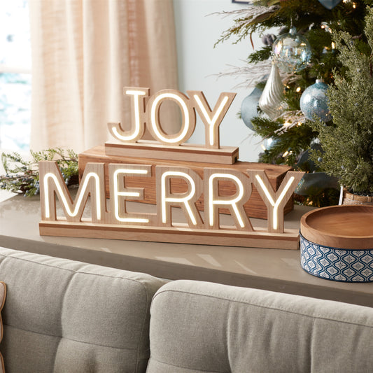 LED Joy and Merry