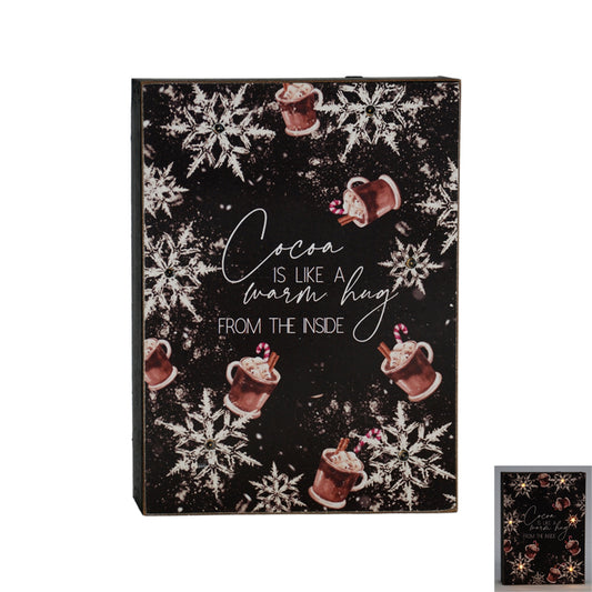 Lighted Hot Cocoa Block