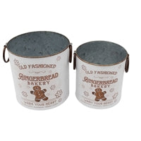 Gingerbread Buckets with Handles
