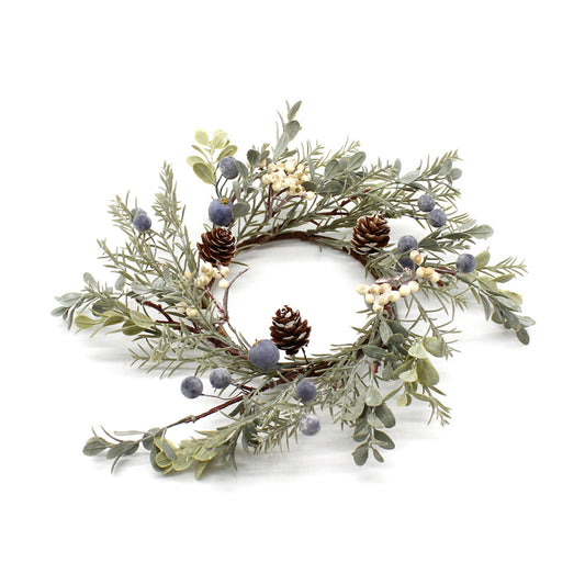 Mistletoe and Blueberry Candle Ring