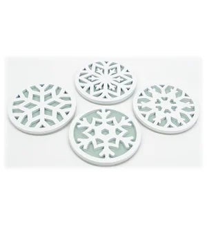 Snowflake Coasters - Set/4