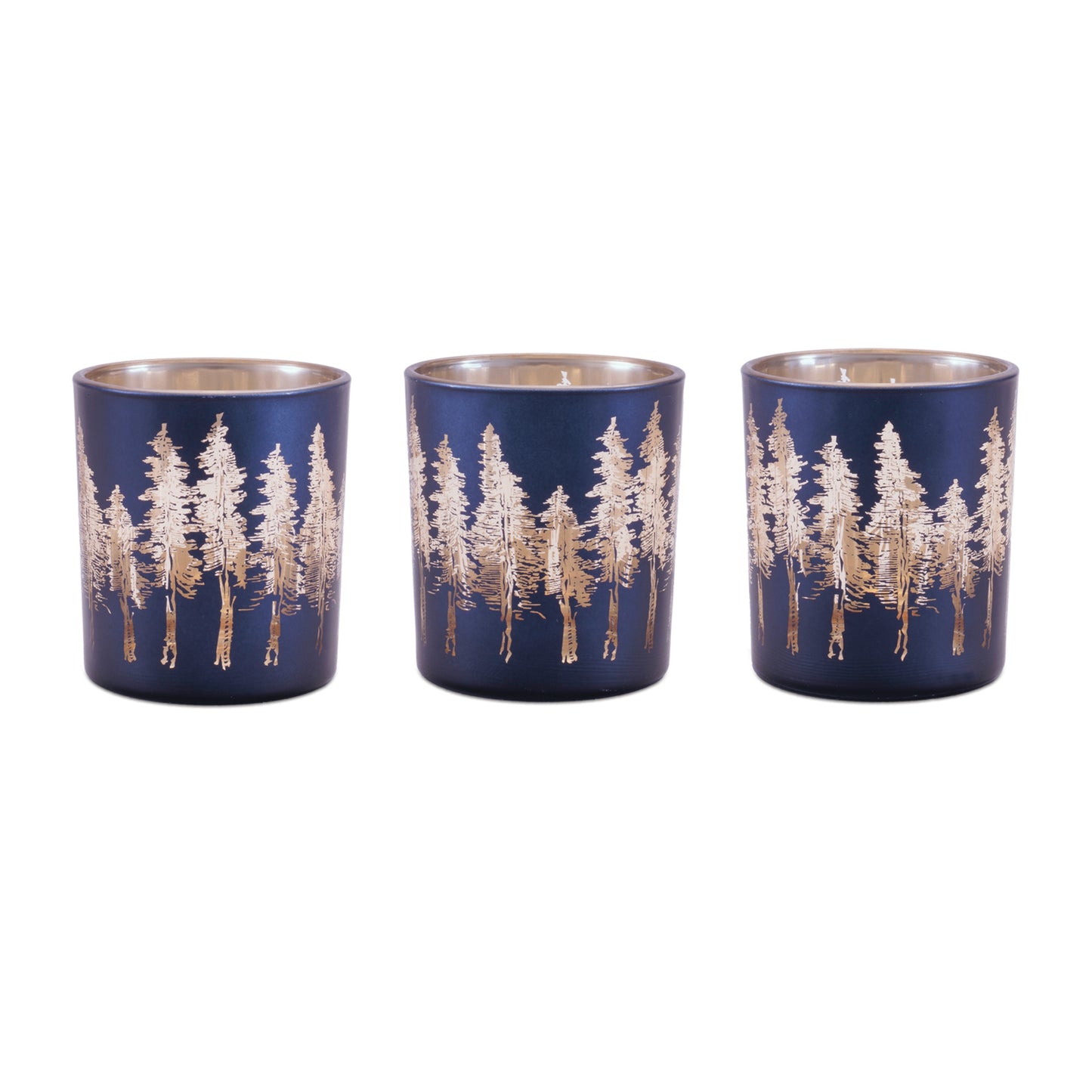 Navy Tree Votive holder