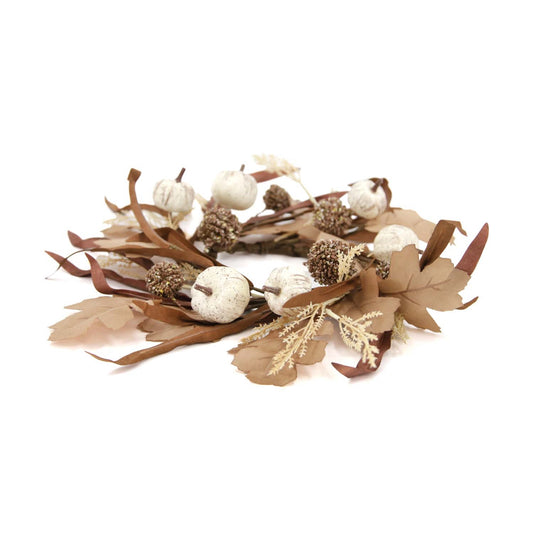 Pumpkin/Oak Leaf Candle Ring