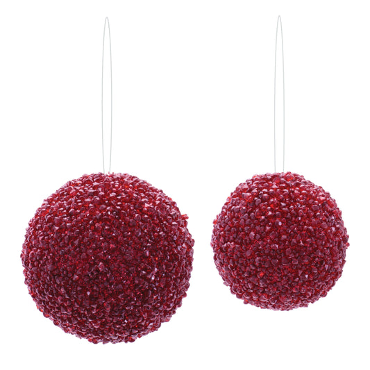 Red Beaded ornament