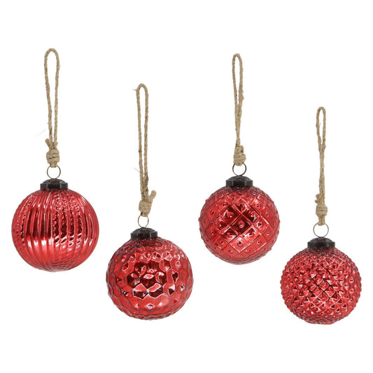Ruby Red Vintage Ornaments