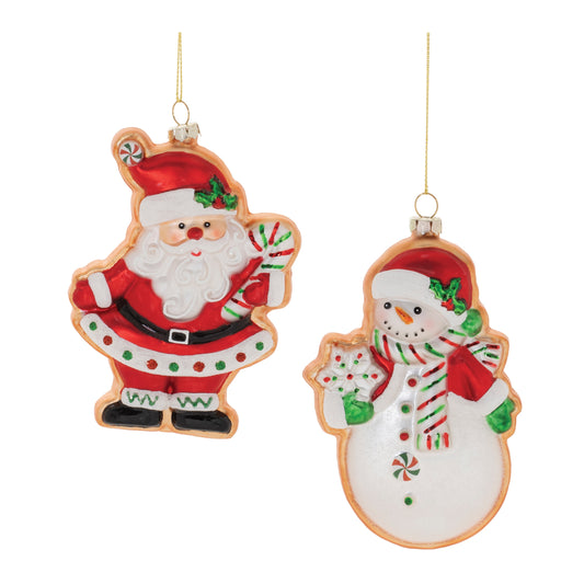 Santa or Snowman Cookie Ornament