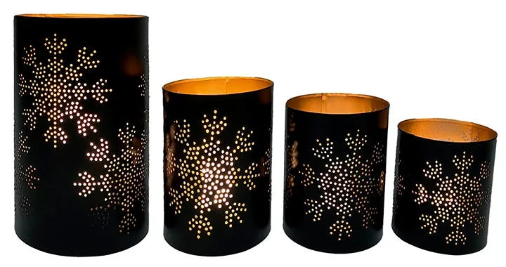 Snowflake Metal Cylinder